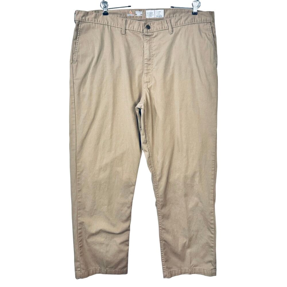 LAPCO FR Uniform Pants Cotton Twill Size 44x32 Khaki Flame Resistant